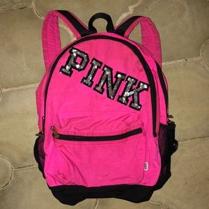 Pink backpack
